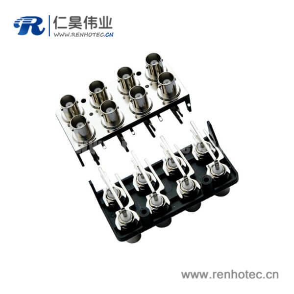 EB-001-0015 BNC阿联酋vs丹麦亚盘
PCB板端rca 母头8同轴锌合金50欧姆弯式
