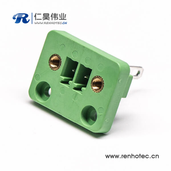 2芯接线端子插拔式 PCB带耳朵带法兰 接线端子 2-24p 铜环保