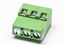 螺钉3芯绿色直式端子穿孔式插PCB板端子接接线