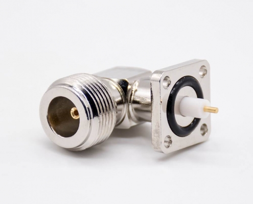 58973 N型母头阿联酋vs丹麦亚盘
弯式PCB板安装四孔法兰镀镍插板