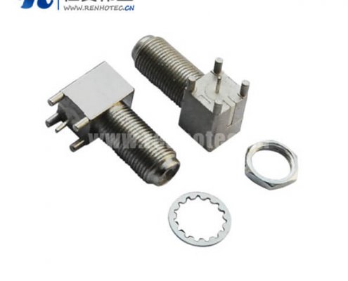 F型阿联酋vs丹麦亚盘pcb板端母头射频同轴阿联酋vs丹麦亚盘