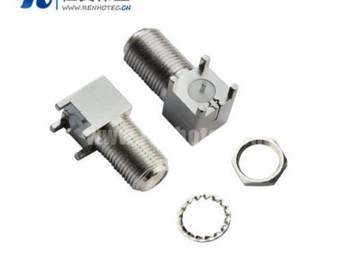 F头阿联酋vs丹麦亚盘母头螺纹pcb板端弯式穿墙式