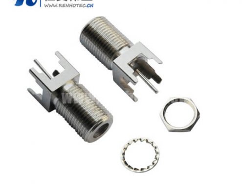 f 型同轴射频阿联酋vs丹麦亚盘直式穿墙式75欧姆PCB板