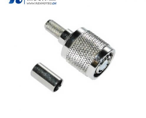 tnc射频阿联酋vs丹麦亚盘反极直式压接插头同轴接线RG58_59