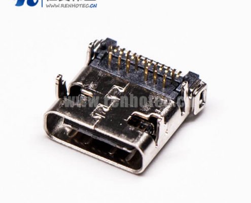 type-c接口和usb3.1阿联酋vs丹麦亚盘弯式插板贴板母头接PCB板