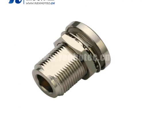 n头面板安装有线电视电缆UT141直式穿墙式母头