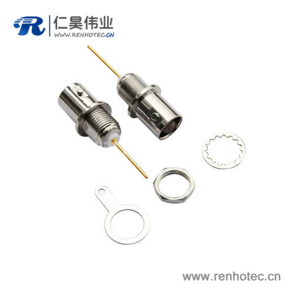 bnc单芯阿联酋vs丹麦亚盘直式穿墙锌合金射频同轴电缆