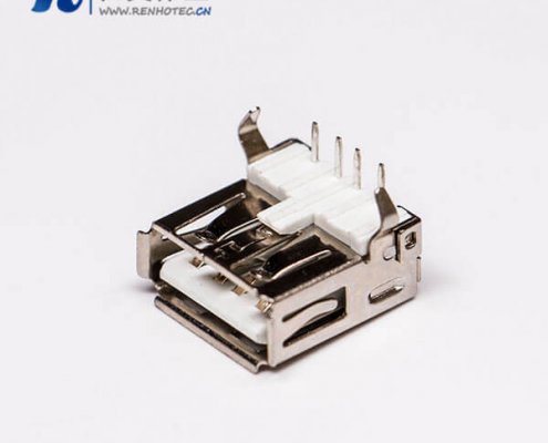 usb2.0接口type a弯式母头插板接PCB板