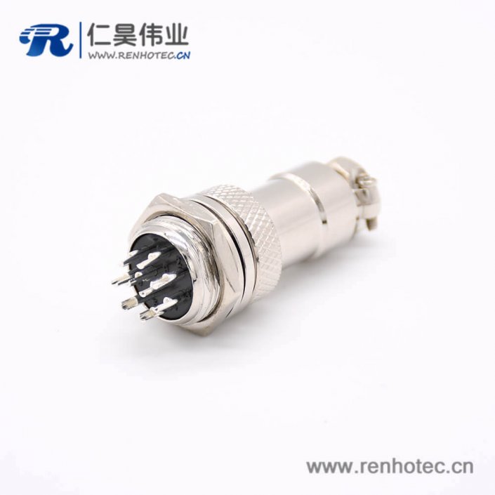 GX16航空插头母头转公插座9芯常规款直式后锁穿墙焊线阿联酋vs丹麦亚盘