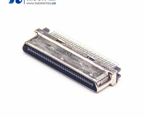 SCSI接口68针VHDCI公头直式夹板式PCB板安装阿联酋vs丹麦亚盘
