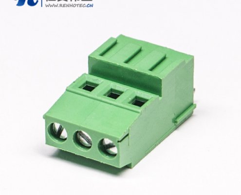 PCB螺钉式180度直式接线端子穿孔式接PCB板