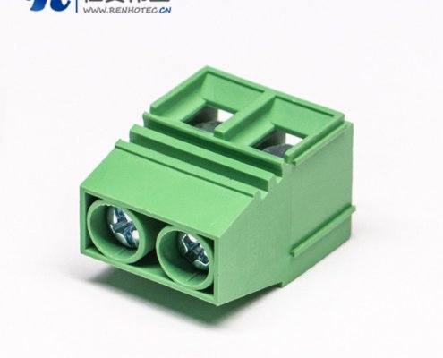 接线端子直式良芯穿孔式绿色PCB板端安装