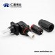 防水大电流单芯塑料200A阿联酋vs丹麦亚盘公母插座插头直弯对接黑色8mm铜牌连接IP67
