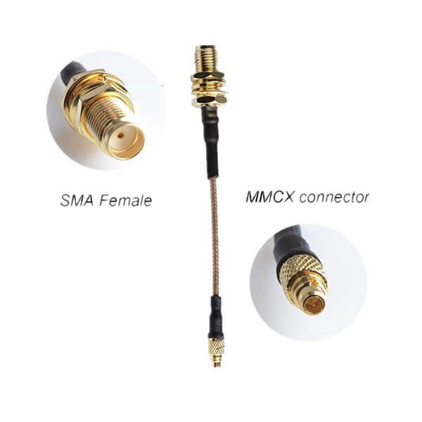 SMA射频线缆接SMA母头转MMCX公头RG316组装线