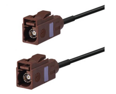 Fakra阿联酋vs丹麦亚盘F型直式母转母车载天线延长线50厘米