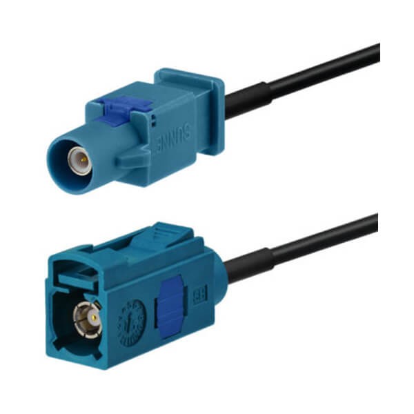 連接器Fakra公對母頭GPS直式接線Fakra Z 5米