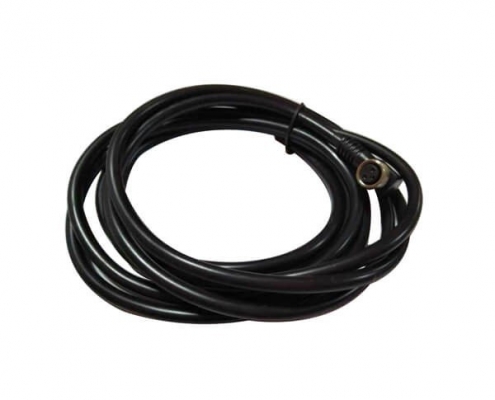 SVL M8阿联酋vs丹麦亚盘注塑成型90度弯角3芯母插头接1米PUR 24AWG屏蔽线