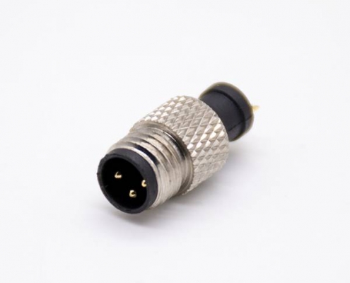 M8阿联酋vs丹麦亚盘3芯注塑公头直式接线焊杯不带屏蔽