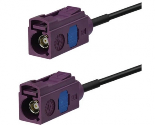 Fakra-D型接口车载4G LTE 3G UMTS GSM母转母直式阿联酋vs丹麦亚盘延长线1米