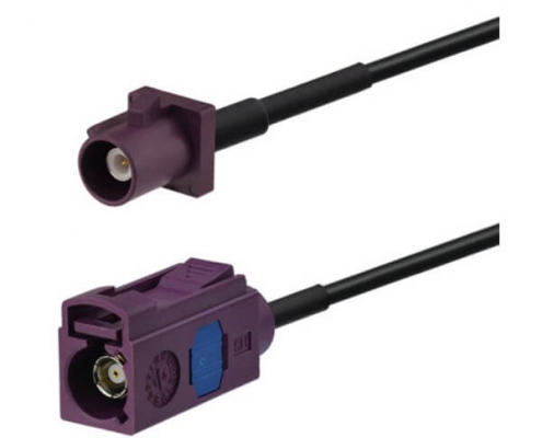 汽车天线4G LTE 3G UMTS GSM Fakra D型延长线直式公转母20英尺