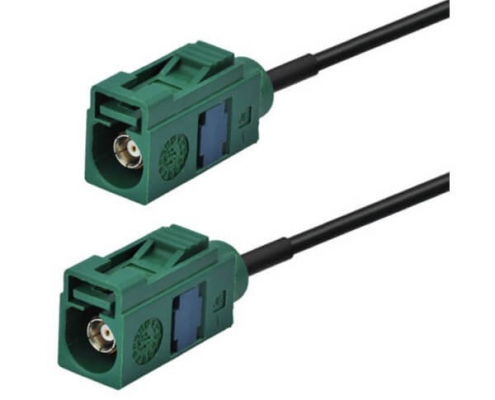 Fakra连接头E型直式母转母汽车汽车立体声FM AM收音机天线1米