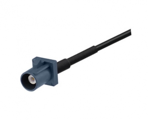 Fakra直头G型灰色公转母车载天线延长线2米