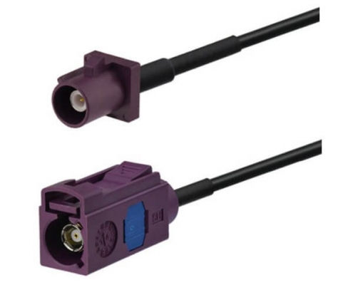 车载Fakra线直式公转母天线延长线5米