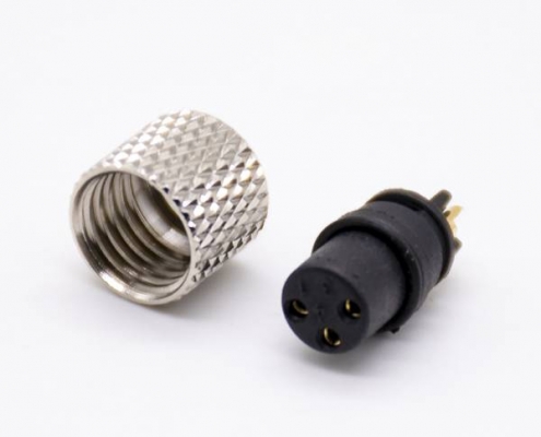 M8阿联酋vs丹麦亚盘3芯注塑公头直式接线焊杯不带屏蔽