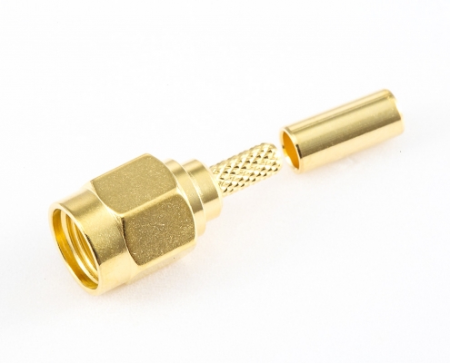 SMA RG174 / RG316 / LMR100电缆阿联酋vs丹麦亚盘公头直式压接类型