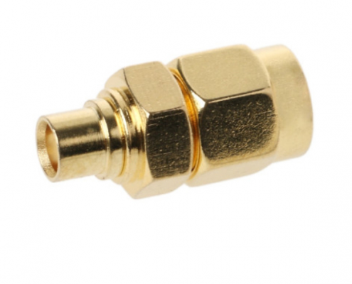 SMA公头阿联酋vs丹麦亚盘直式转MCX母头直式阿联酋vs丹麦亚盘外层镀金