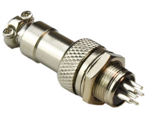 电缆阿联酋vs丹麦亚盘GX12-6P公插座母插头航空直式阿联酋vs丹麦亚盘5套