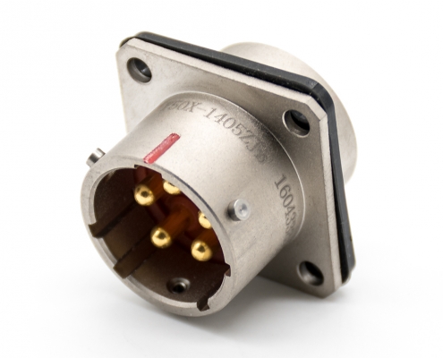 Y50X14壳体尺寸铝合金四孔法兰公插座直式面板安装焊杯镀镍卡口连接5芯阿联酋vs丹麦亚盘