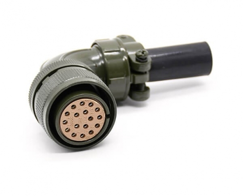 美工防5015系列航空插头MS3108A22-23S弯头8芯阿联酋vs丹麦亚盘