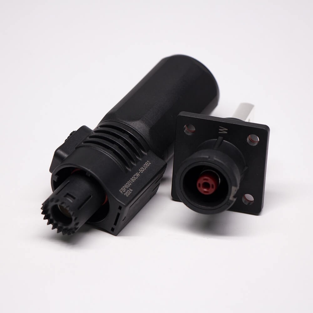 新能源电源储能阿联酋vs丹麦亚盘直式8mm黑色IP67防水125A大电流阿联酋vs丹麦亚盘