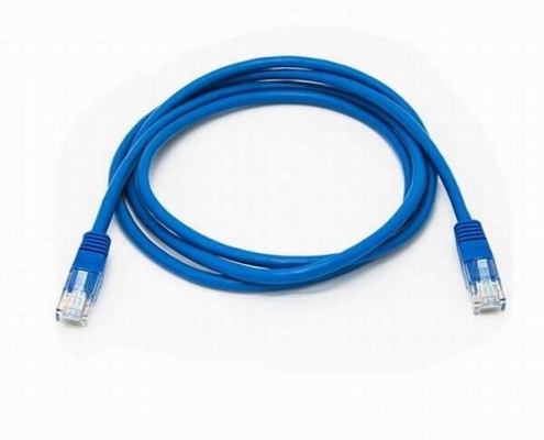 RJ45网线跳线网络跳线水晶头全纯铜电脑双绞线缆蓝色5米