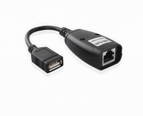 USB延长线转RJ45信号放大器USB转网线RJ45插座接口延长10CM