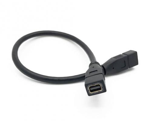 MiniDisplayPort母头转MiniDisplayPort母头直式延长线30cm