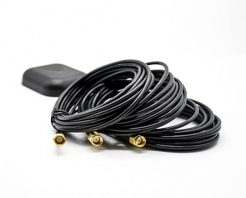 GPS+GSM/3G/4G/LTEWIFI组合天线面板形状粘贴式接SMA公头1M