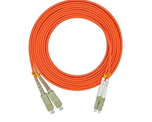 LCSC光纤跳线50/125μmOM2双工多模3米长