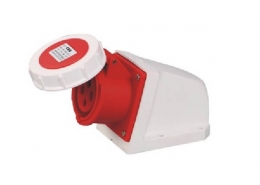 航空工业插座红色IP67防水16A4芯415V