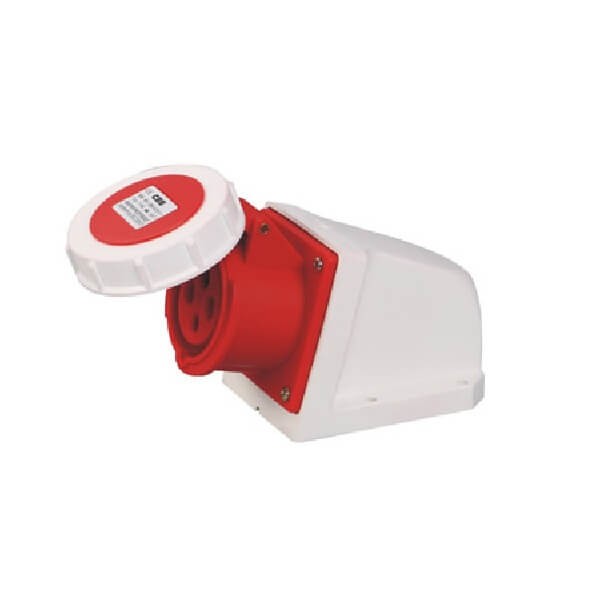 IEC工业插座红色IP67防水32A4芯415V