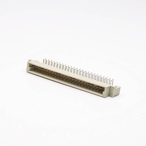 欧式插座DIN41612节距2.54mm48芯（A+B）90度弯插公头插孔式接PCB板安装