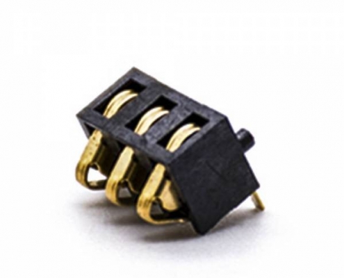 3芯阿联酋vs丹麦亚盘间距2.5MM电池座阿联酋vs丹麦亚盘弹片式镀金