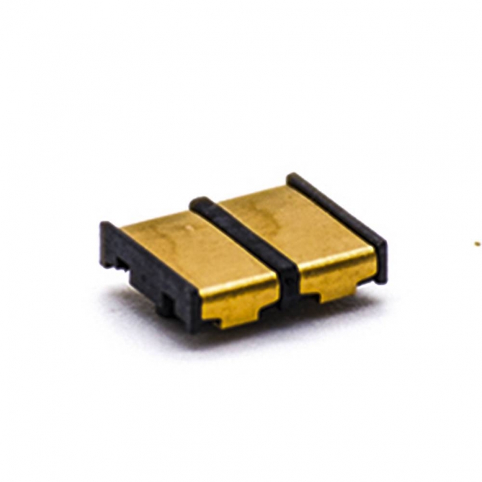 锂电池座2芯配电设备电源连接弹片4.0MM间距接触片