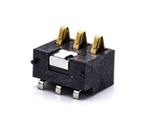 2.5间距电池阿联酋vs丹麦亚盘3芯电池座镀金接触弹片PCB板安装