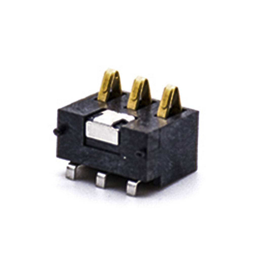 2.5间距电池阿联酋vs丹麦亚盘3芯电池座镀金接触弹片PCB板安装