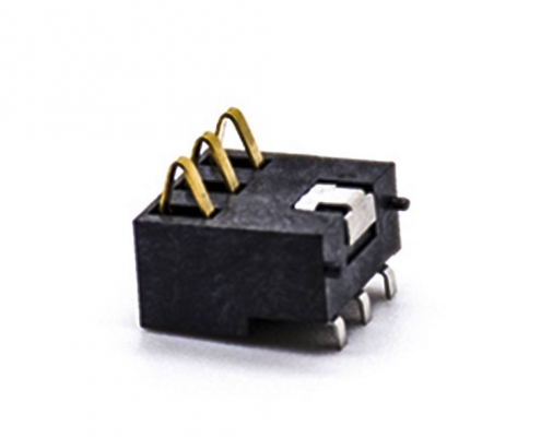 接触弹片电池镀金PCB板安装3芯2.5间距电池座