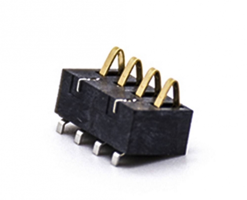 4芯电源阿联酋vs丹麦亚盘2.5PH卧式电池座塑高5.4H接PCB板