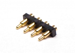顶针弹簧针PogoPin探针间距3MM单排4芯侧放式多Pin系列R型阿联酋vs丹麦亚盘