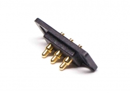 多芯插针阿联酋vs丹麦亚盘镀金黄铜3芯单排插入焊接式2.5MM间距PogoPin阿联酋vs丹麦亚盘